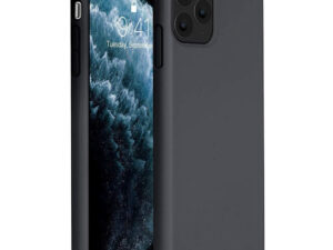 Apple iPhone 12 Pro Max, Szilikon tok, Wooze Liquid Silica Gel, fekete