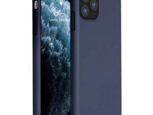 Huawei P30 Lite, Szilikon tok, Wooze Liquid Silica Gel, sötétkék