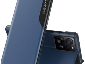 Apple iPhone 13 Pro, Oldalra nyíló tok, stand, Wooze FashionBook, kék