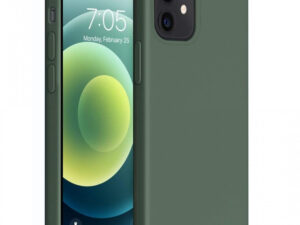 Apple iPhone 13, Szilikon tok, Wooze Liquid Silica Gel, sötétzöld