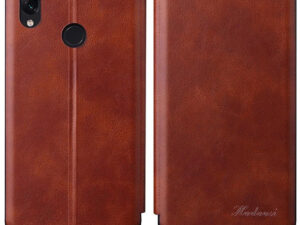 Apple iPhone 11 Pro Max, Oldalra nyíló tok, stand, Wooze Protect And Dress Book, barna