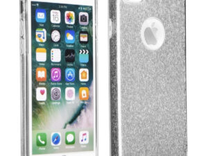Apple iPhone 13 Mini, Szilikon tok, csillogó, Forcell Shining, ezüst