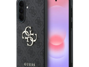 Guess PU 4G Metal Logo Samsung Galaxy A37 tok, szürke
