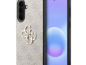 Guess PU 4G Metal Logo Samsung Galaxy A57 tok, rózsaszín
