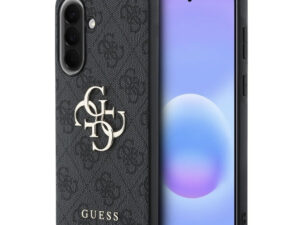 Guess PU 4G Metal Logo Samsung Galaxy A57 tok, fekete