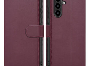 Tech-Protect Wallet Samsung Galaxy A27 flip / kinyitható tok, bordó