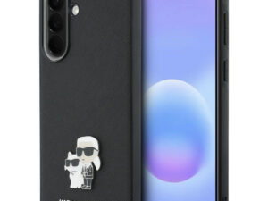 Karl Lagerfeld Saffiano Karl&Choupette Metal Logo Samsung Galaxy A37 tok, fekete
