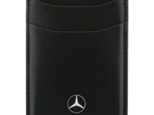 Mercedes mágneses kártyatartó, MagSafe, bőr, fekete