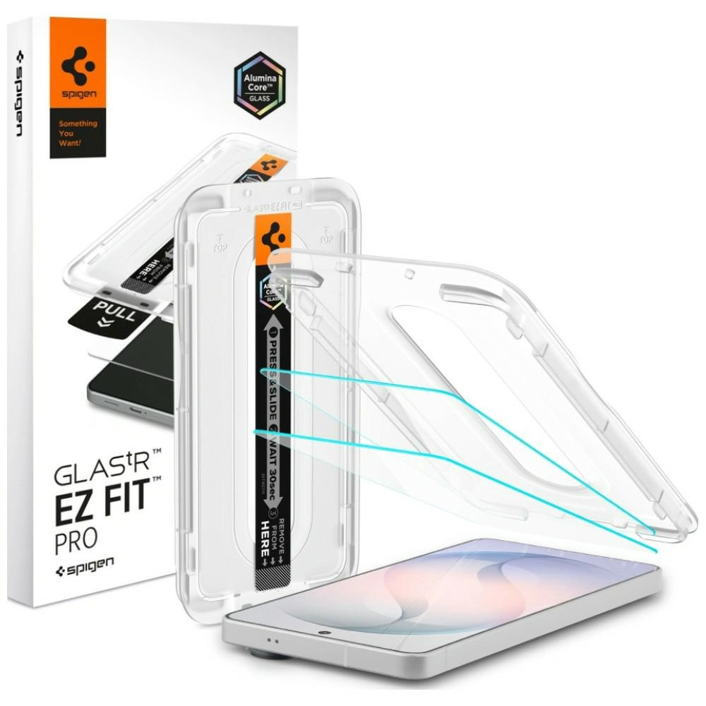 Spigen Glas.tR EZ Fit Pro Samsung Galaxy S26 tempered kijelzővédő fólia felhelyező kerettel, fényvisszaverődésgátló (2db)