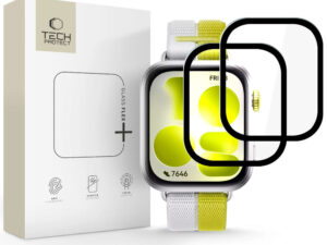Tech-Protect Glass Flex+ Huawei Watch Fit 5 kijelzővédő fólia, fekete (2db)