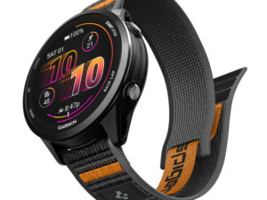 Spigen Athlex Garmin Quick Release 22mm Active szíj, fekete / narancs