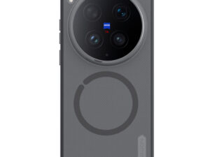 Nillkin Super Frosted PRO Magnetic Vivo X300 Ultra mágneses műanyag hátlap tok, MagSafe, átlátszó-fekete