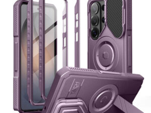 Tech-Protect Kevlar Samsung Galaxy S26 Ultra MagSafe tok kameravédelemmel, kitámasztóva kijelző védelemmell, lila