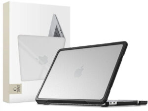 Tech-Protect Velar Apple Macbook Neo 13 (2026) tok, Matte Clear, fekete-átlátszó