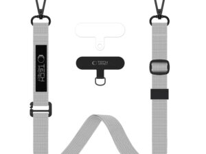 Tech-Protect C6S vállpánt / univerzális pánt telefonra rögzíthető, szürke (crossbody pánt)