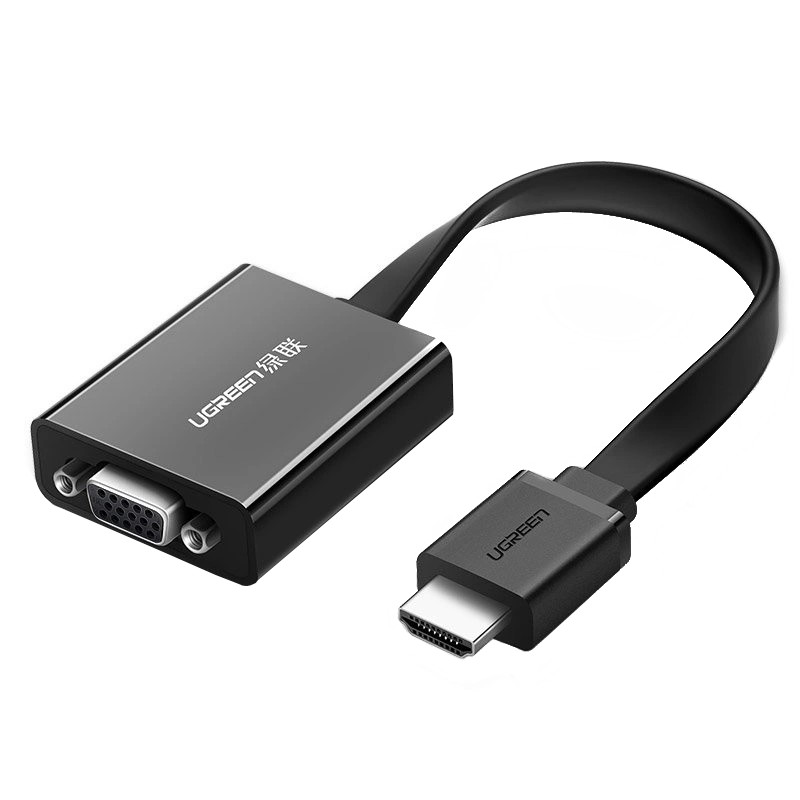 Ugreen MM103 HDMI-VGA adapter, 1080p, fekete (40248)