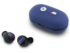 BMW Metal Logo TWS vezeték nélküli bluetooth fülhallgató, ENC, kék