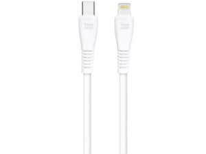 Blue Star PJ-DQ2-C USB-C-Lightning töltő- és adatkábel, PD, 3A, 27W, 1m, fehér