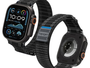 Spigen WBF0 Apple Watch Ultra 3 / 2 / 1 / SE / 11 / 10 / 9 / 8 (44/45/46/49mm) szíj, fekete