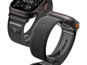 Spigen Athlex Air 2 Apple Watch Ultra 3 / 2 / 1 / SE / 11 / 10 / 9 / 8 (44/45/46/49mm) szíj, fekete-szürke