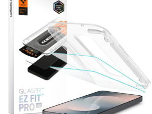Spigen Glas.tR EZ Fit Pro Samsung Galaxy S25 FE tempered kijelzővédő fólia felhelyező kerettel (2db)