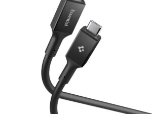 Spigen EB10020CC USB-C-USB-C töltő- és adatkábel, 100W, 2m, fekete