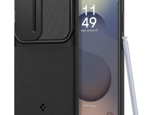 Spigen Optik Armor Samsung Galaxy S25 Ultra tok, Black, fekete