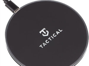 Univerzális vezeték nélküli töltő, Qi Wireless, gyorstöltés, LED - es, 15W, Tactical Base Plug, fekete