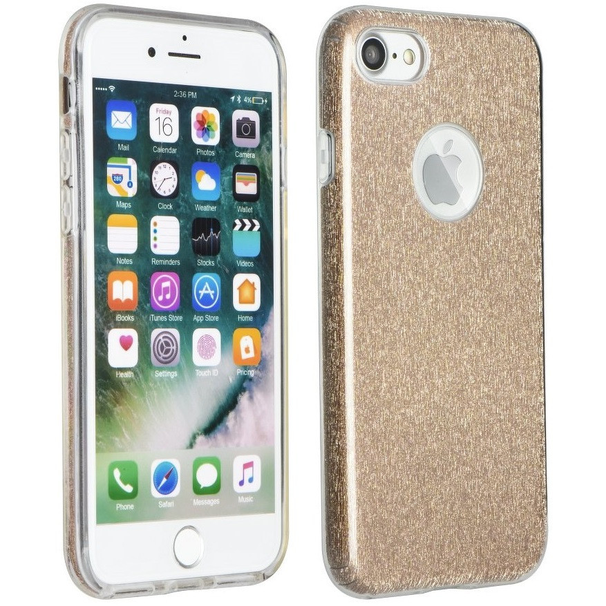 Samsung Galaxy S26 SM-S942, Szilikon tok, csillogó, Forcell Shining, arany