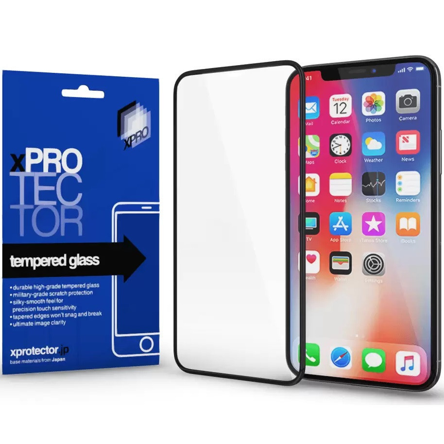 Huawei Honor Magic V3, Kijelzővédő fólia, ütésálló fólia (az íves részre is!), Tempered Glass (edzett üveg), Xprotector Full 3D, fekete