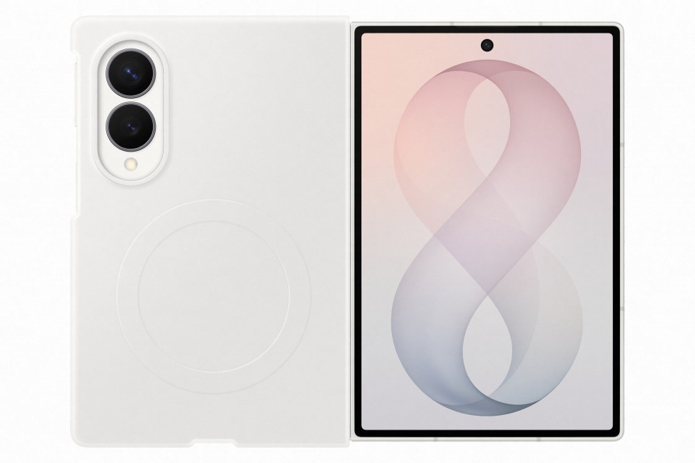 Samsung Galaxy Fold8 mágneses szilikon tok, fehér - Image 3