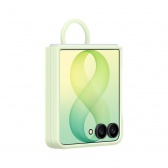 Samsung Galaxy Flip8 clear cover mágnes gyűrűvel, zöld - Image 6