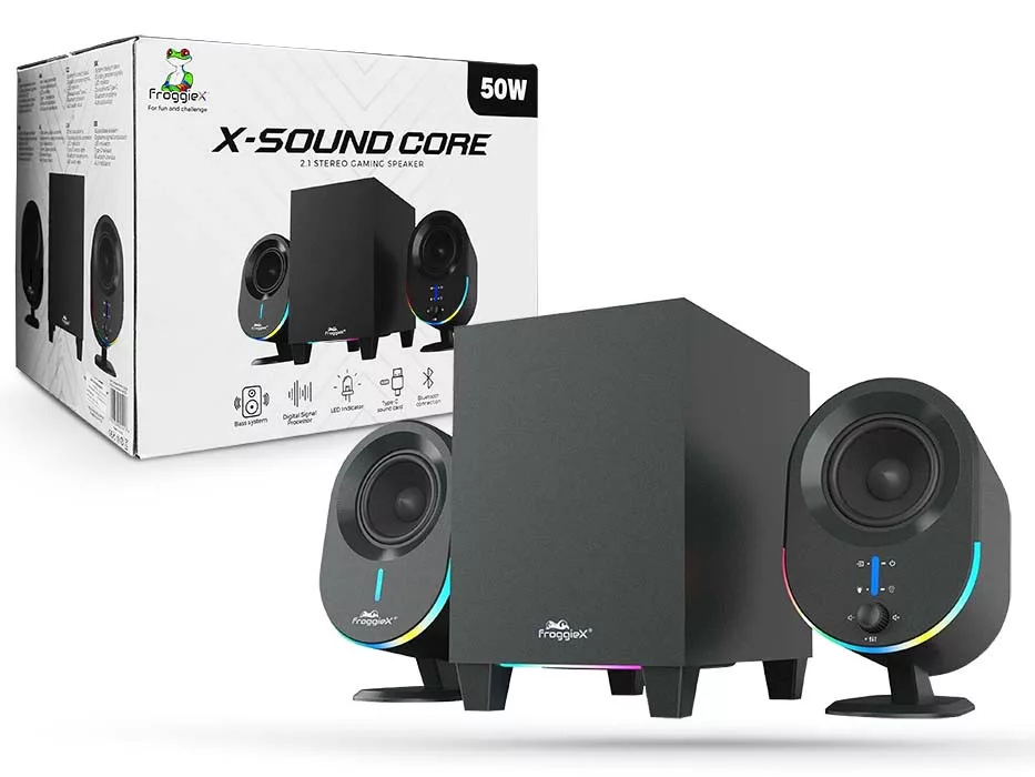 FroggieX FX-SP-GS1-B X-SoundCore 2.1 fekete hangszóró rendszer