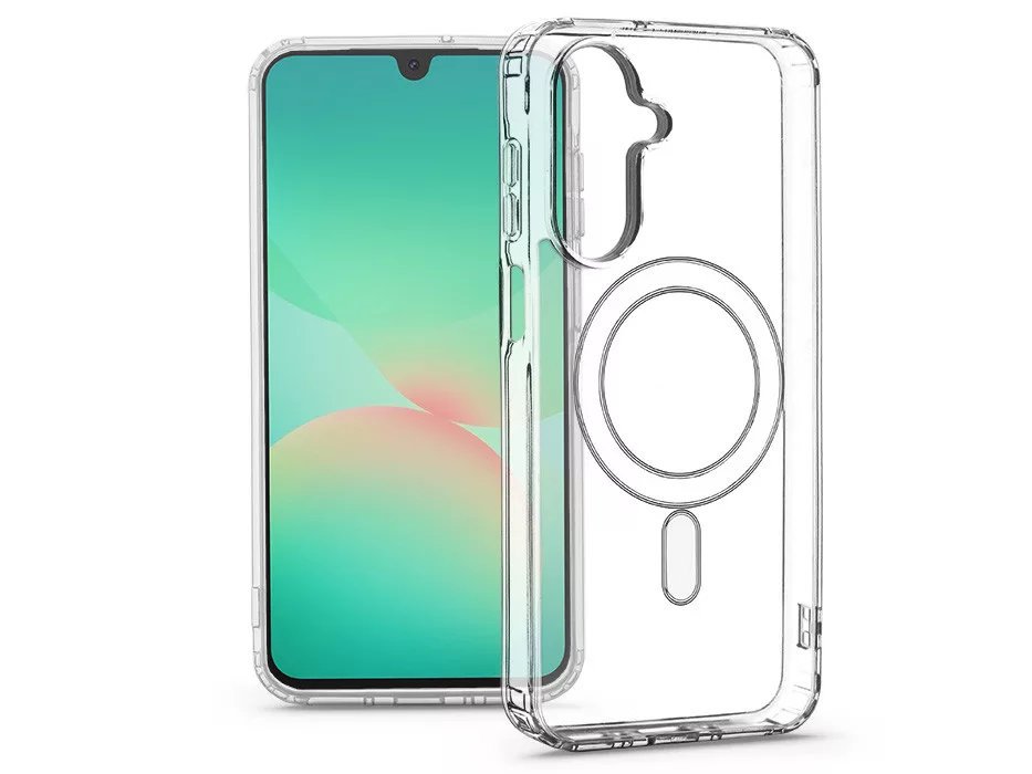 Haffner Clear Mag Cover kameravédős szilikon tok - Samsung SM-A266 Galaxy A26 5G - átlátszó
