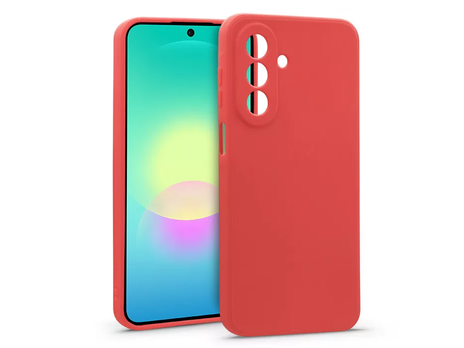 Haffner Soft szilikon tok - Samsung SM-A276 Galaxy A27 5G - piros