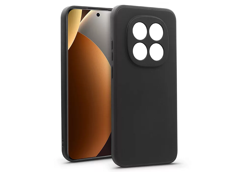 Haffner New Matt szilikon tok - Xiaomi Redmi Note 15 Pro 5G - fekete