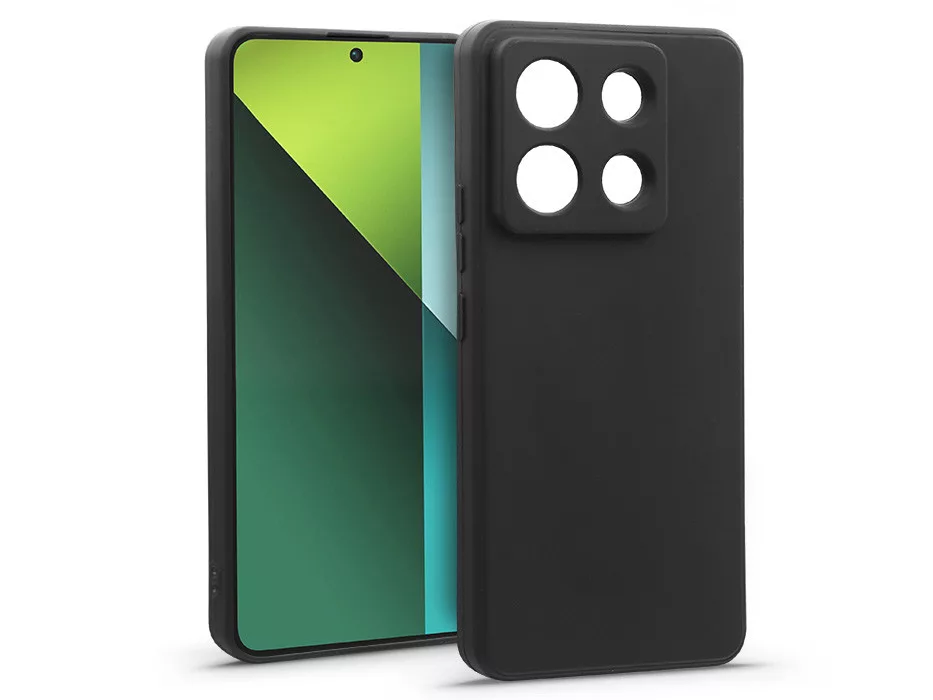 Haffner New Matt szilikon tok - Xiaomi Redmi Note 13 Pro 5G - fekete