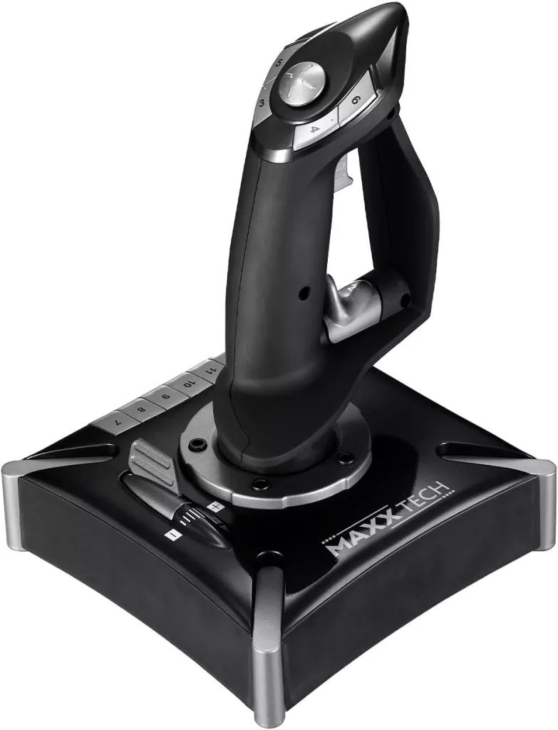 Maxx Tech Pro Flight PC/PS4/Xbox One&Series fekete botkormány és gázkar csomag - Image 2