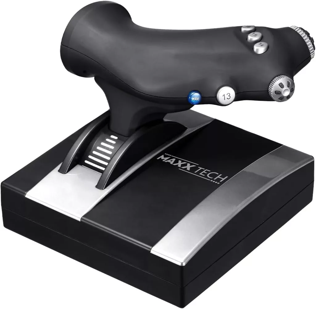 Maxx Tech Pro Flight PC/PS4/Xbox One&Series fekete botkormány és gázkar csomag - Image 3