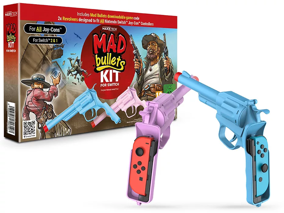 Maxx Tech Mad Bullets Nintendo Switch/Switch 2 játék és kiegészítő csomag