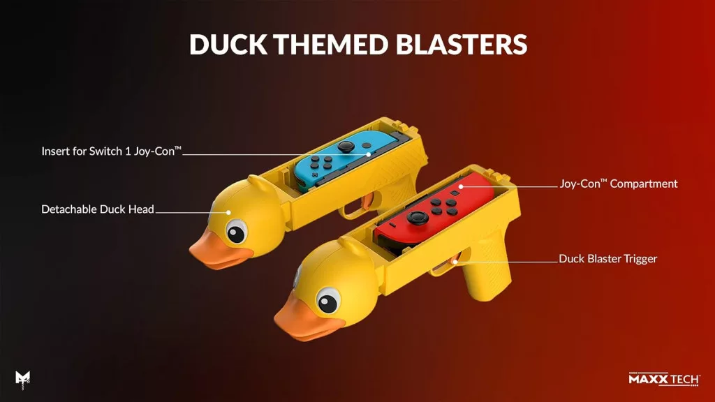 Maxx Tech Duck, Quack, Shoot Nintendo Switch/Switch 2 játék és kiegészítő csomag - Image 4
