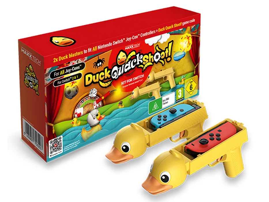 Maxx Tech Duck, Quack, Shoot Nintendo Switch/Switch 2 játék és kiegészítő csomag