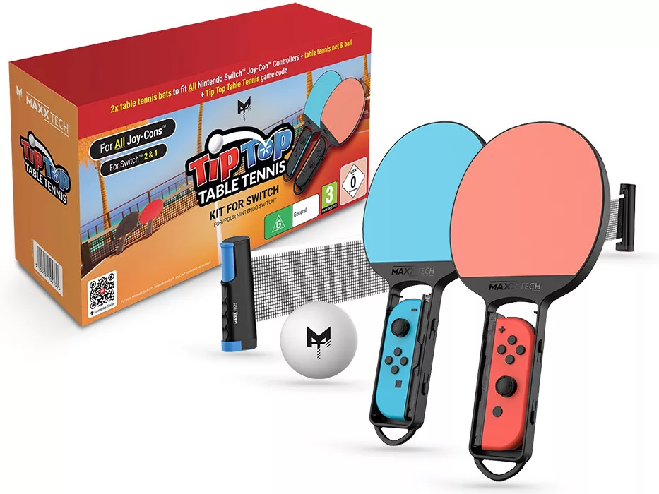 Maxx Tech Tip Top Table Tennis Nintendo Switch/Swtich 2 játék és kiegészítő csomag