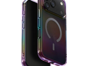 Uniq Hybrid Iridescia iPhone 17 Pro Magsafe tok, színes-sötét (holographic)