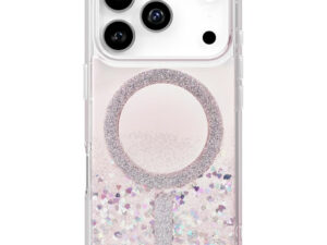 Uniq Coehl Solea Apple iPhone 17 Pro mágneses tok, MagSafe, rózsaszín (csillámos)