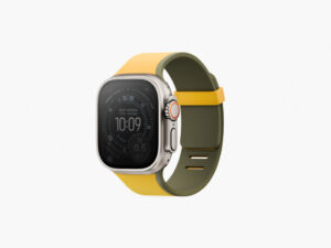 Uniq Revix IV Premium Apple Watch Ultra 3 / 2 / 1 / SE / 11 / 10 / 9 / 8 (44/45/46/49mm) mágneses szíj, sárga-zöld