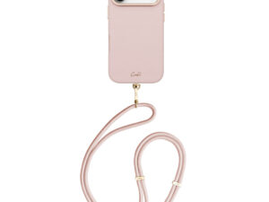 Uniq Coehl Mirelle Apple iPhone 17 Pro Max mágneses tok, MagSafe, crossbody pánttal, rózsaszín-arany