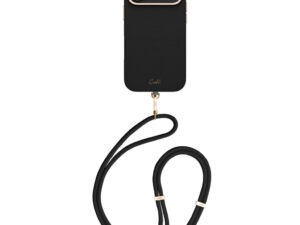 Uniq Coehl Mirelle Apple iPhone 17 Pro Max mágneses tok, MagSafe, crossbody pánttal, fekete-arany