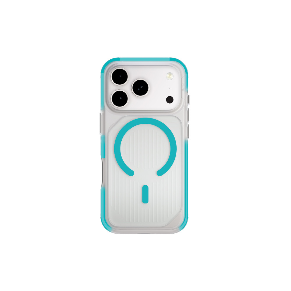 Uniq Combat Active Magclick Apple iPhone 17 Pro MagSafe tok, átlátszó-kék