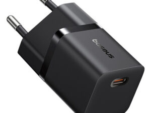 Baseus GaN5 Mini hálózati gyorstöltő adapter 25W, USB-C, fekete